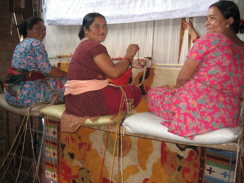 lokalbefolkning lager tepper